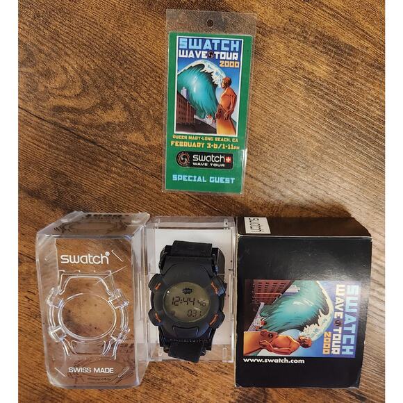 Swatch Watch Firenze Wave Tour CUTBACK SXW100PACK1 1999 Limited Packagings NOS - Picture 11 of 11